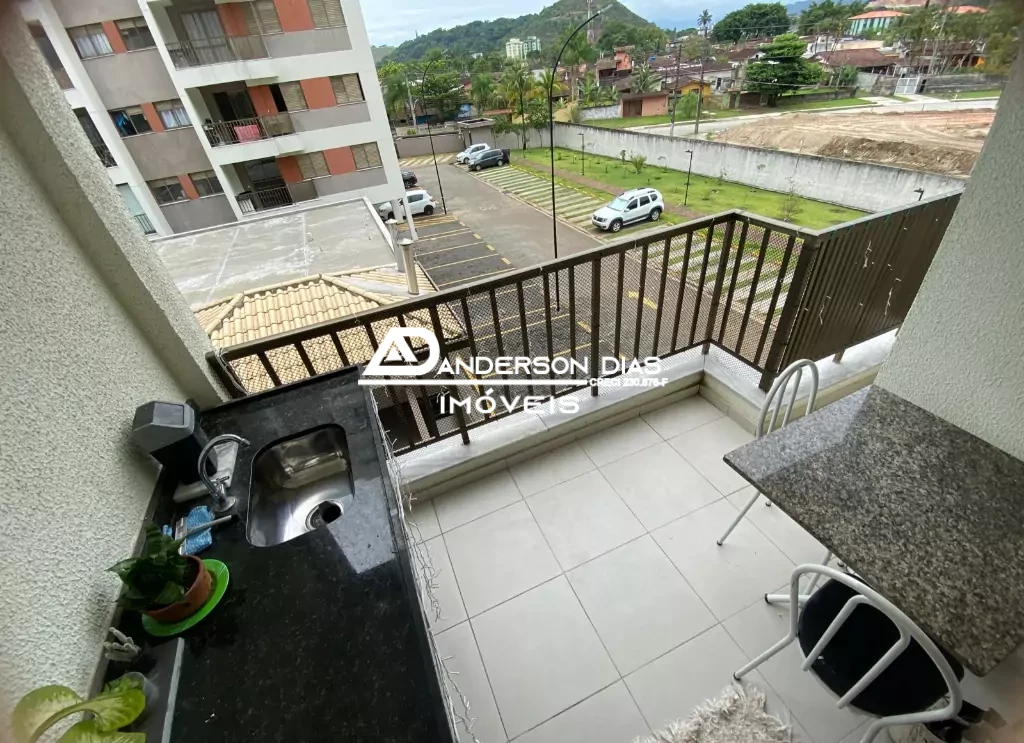 Apartamento com 2 dormitórios, 1 suíte com 56m²  a venda por Por R$ 490 mil-  Martim de Sá- Caraguatatuba-SP